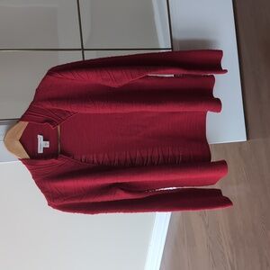 Coldwater Creek Red Sweater Jacket